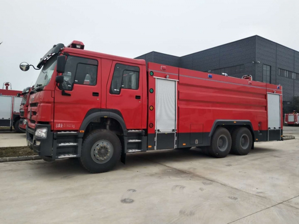 國六重汽豪沃16噸水罐消防車